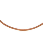 Cognac Brown Leather Necklace