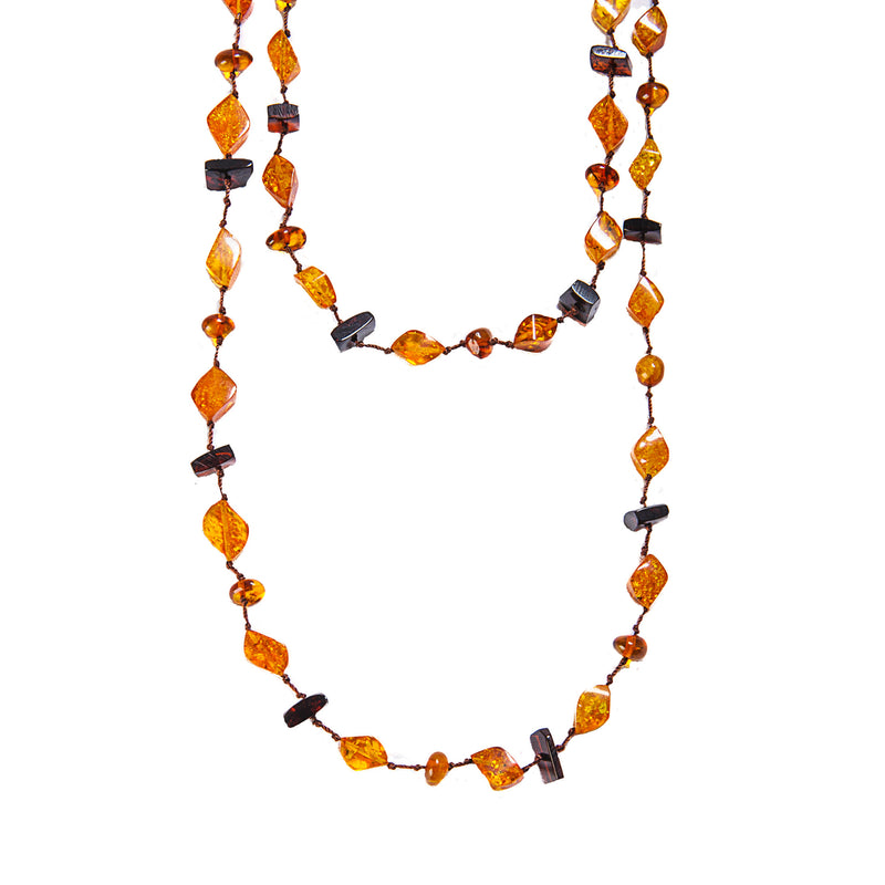 Amber Necklace 52" LOng