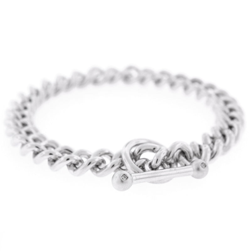 Diamond Toggle Chain link Bracelet