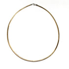 Reversible 14K Gold Omega Chain Necklace
