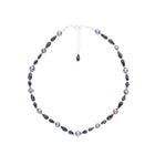 Black Onyx and Purple Pearl Necklace