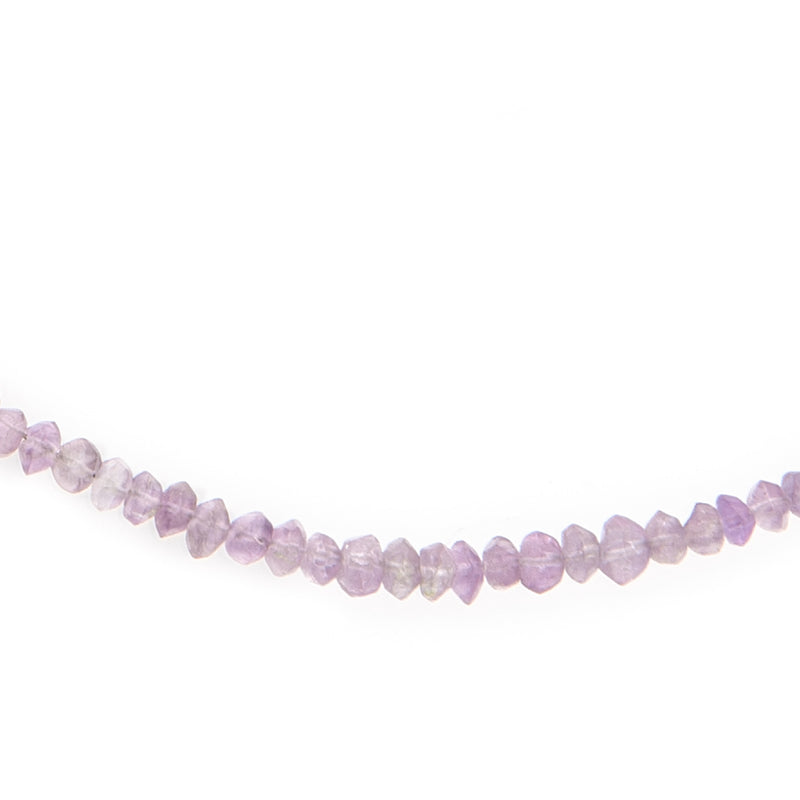 Faceted Amethyst 3mm Necklace