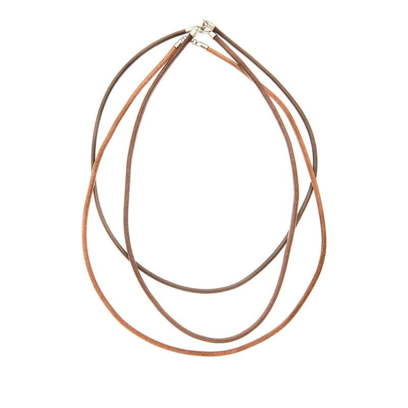 Multi Colored Leather Necklaces - 3