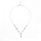 Moonstone & Aquamarine Sterling Silver Necklace