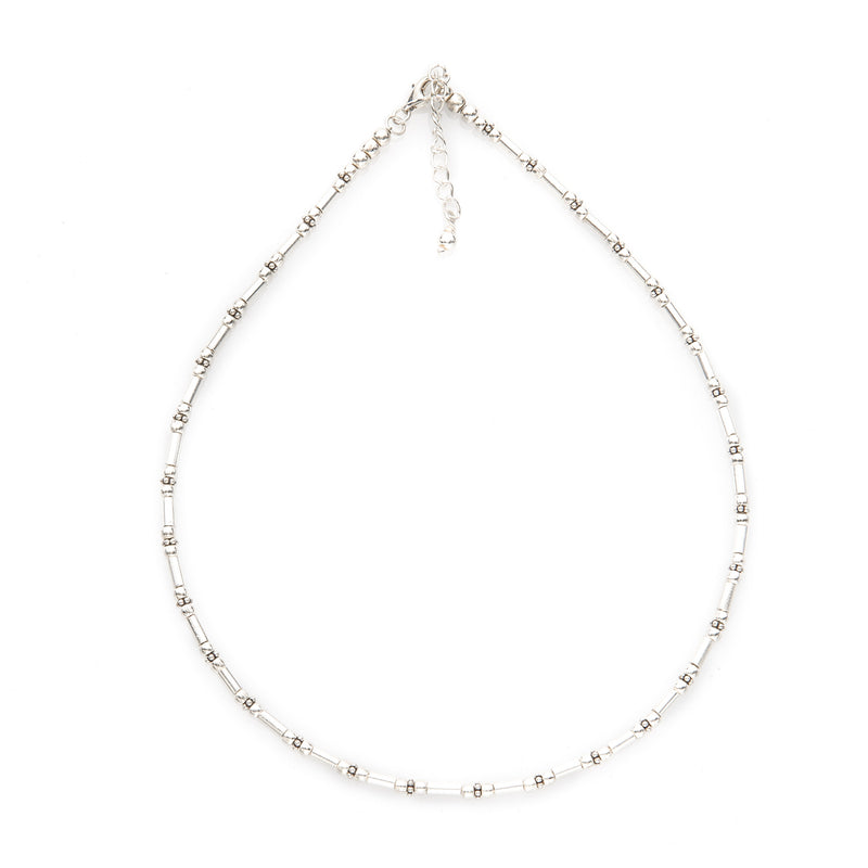 16" Sterling Silver Bead Necklace