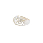 Open Cut Work Scroll Ring in Sterling Silver