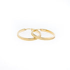 14K Gold Hoops Earrings with two finishes