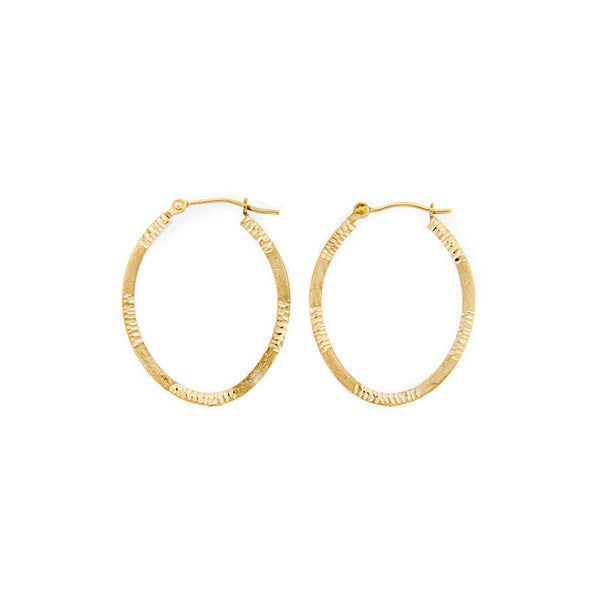 14K Gold Hoops