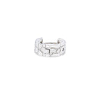 Silver with Diamond Hoop Earring