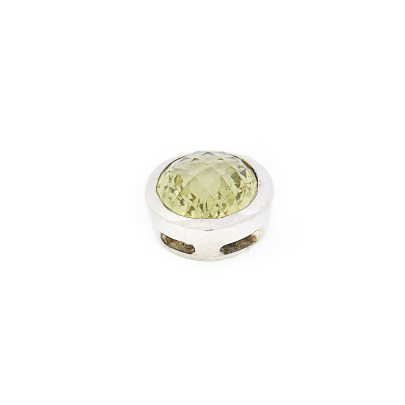 Sterling Silver Oval Citrine Pendant