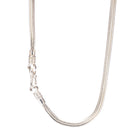 Square Foxtail Sterling Silver Chain Necklace