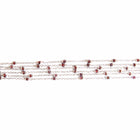Multi Strand Sterling Silver Necklace with Garnets