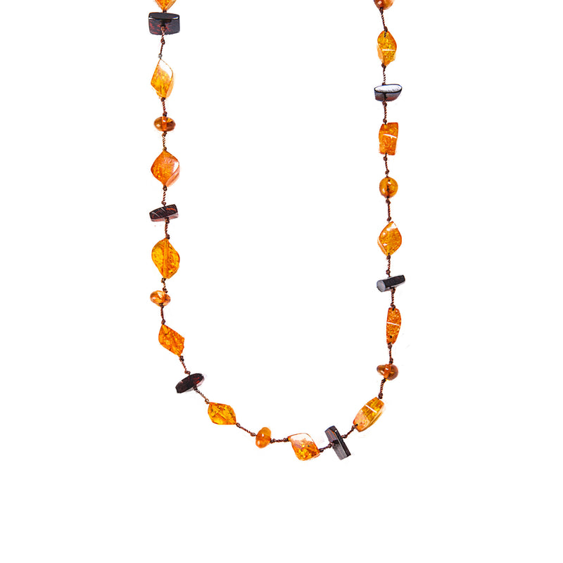 52" Long Amber Neckalce