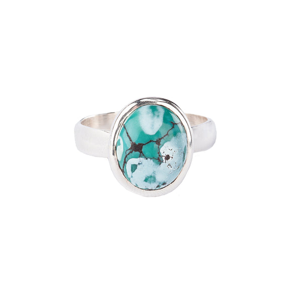 Oval Turquoise Sterling Silver Ring
