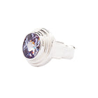 Sterling Silver Lavender Oval CZ Ring
