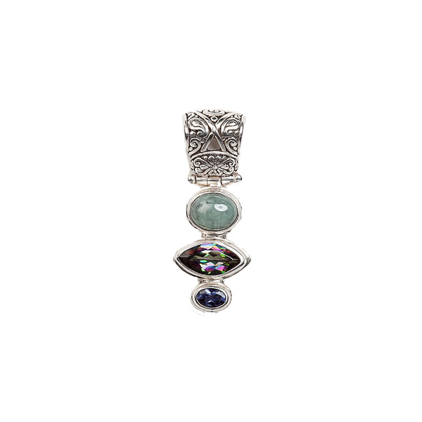 Three Times a Charm Handcrafted Sterling Silver Pendant