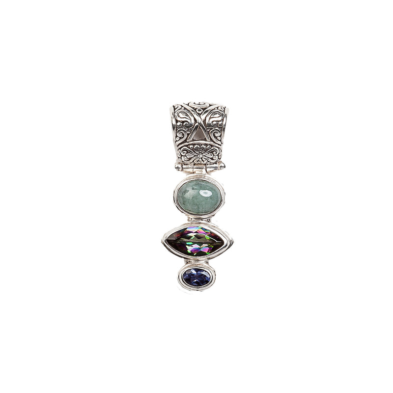 Three Times a Charm Handcrafted Sterling Silver Pendant