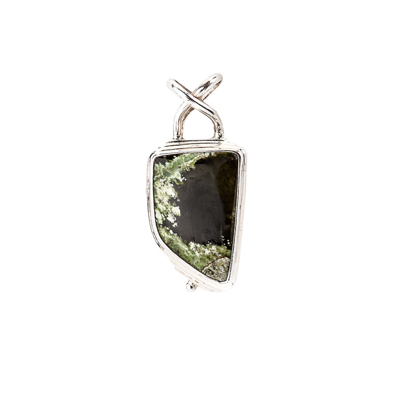 Seraphinite Pendant set in Sterling Silver