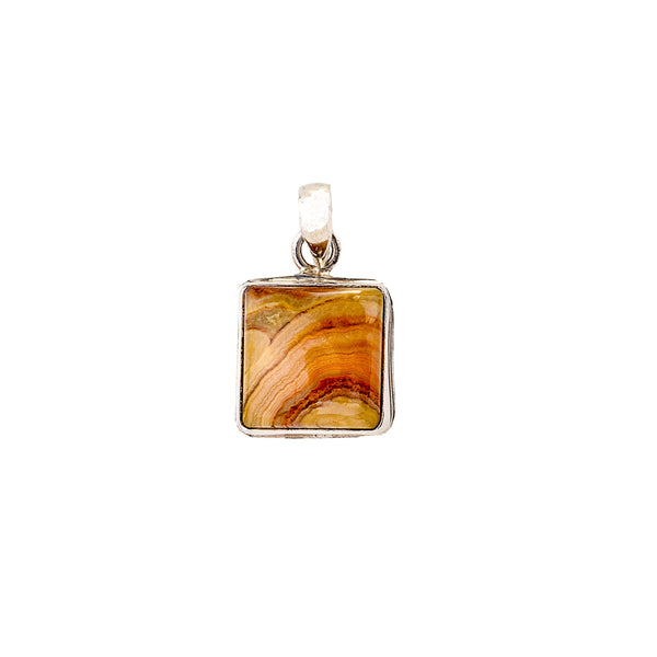 Jasper Pendant set in Sterling Silver