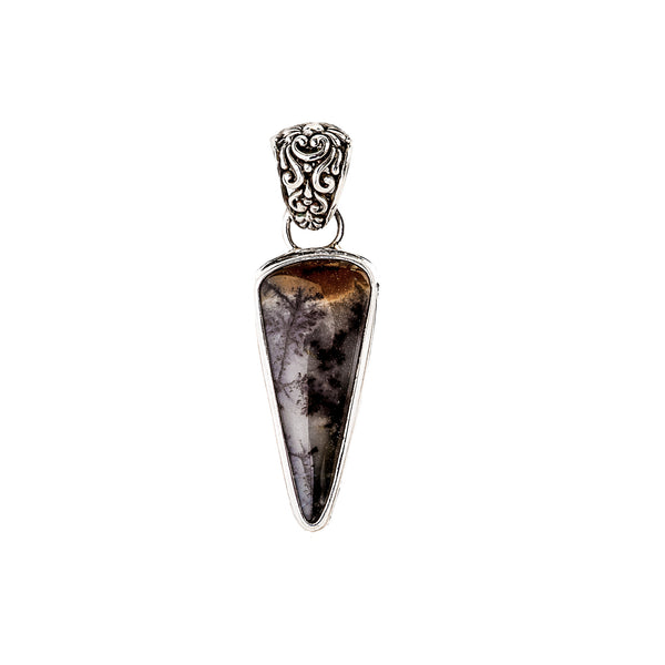 Jasper Pendant set in Sterling Silver