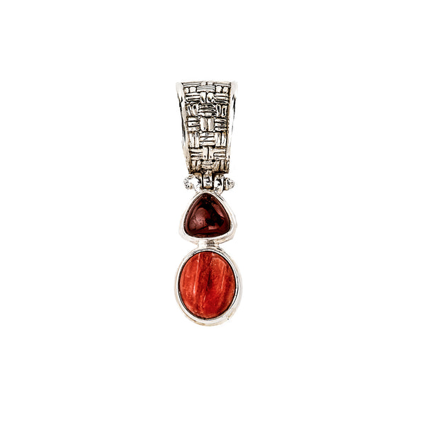 Carnelian and Agate Pendant