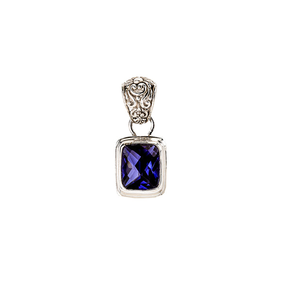 Iolite Sterling Silver Pendant 