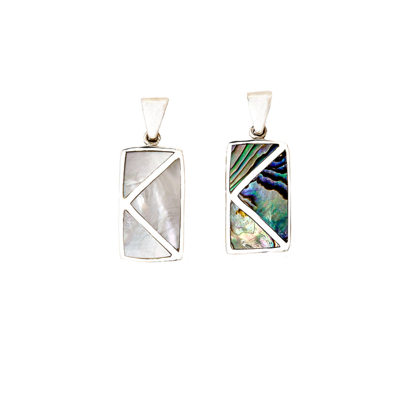 Reversible Abalone & Mother of Pearl Pendant
