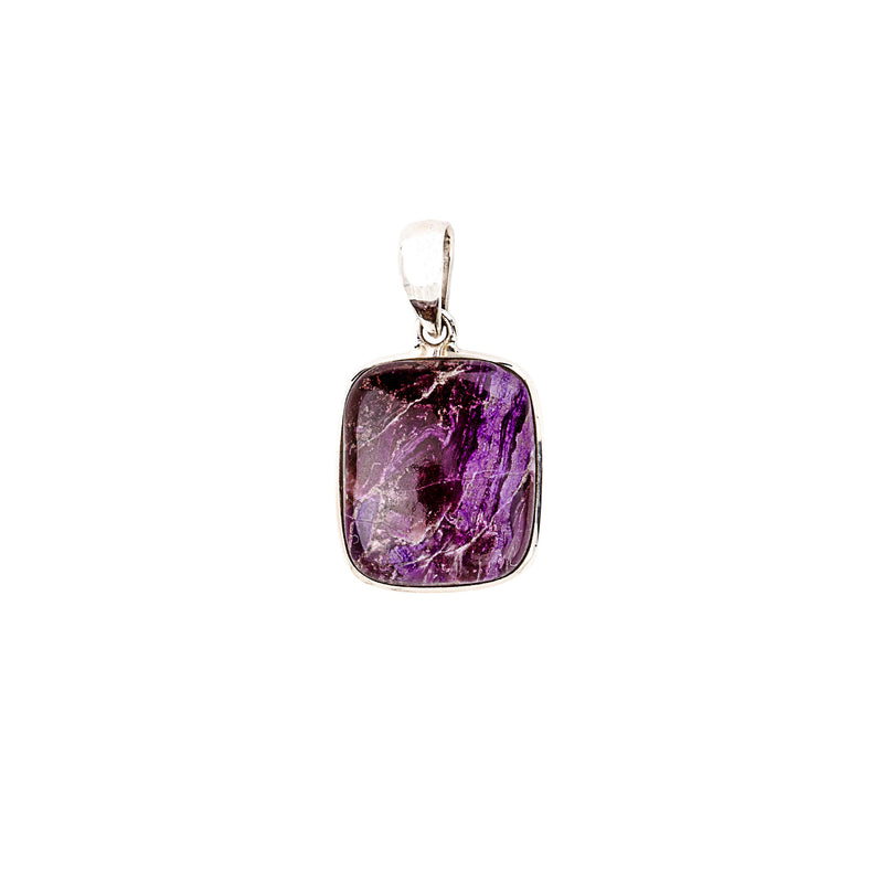 Russian Charoite Sterling Silver Pendant