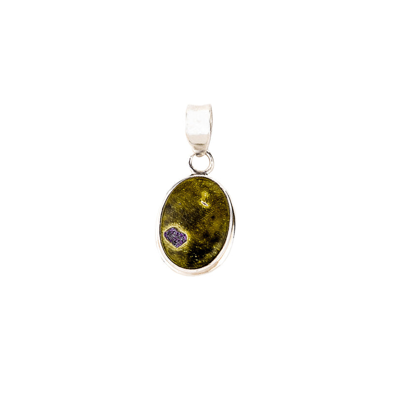 Atlantisite Brilliant Pistachio Serpentine Pendant