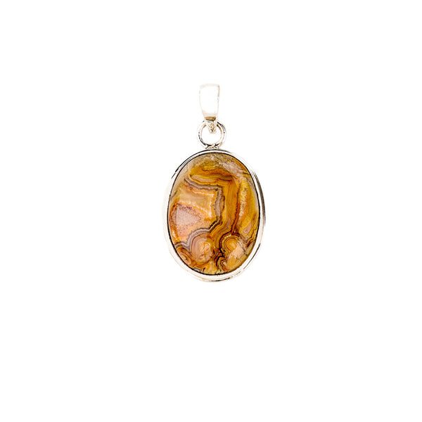 Oval Picture Jasper Pendant