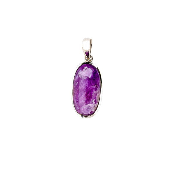 Russian Charoite Sterling Silver Pendant