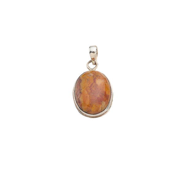 Oval Picture Agate Pendant