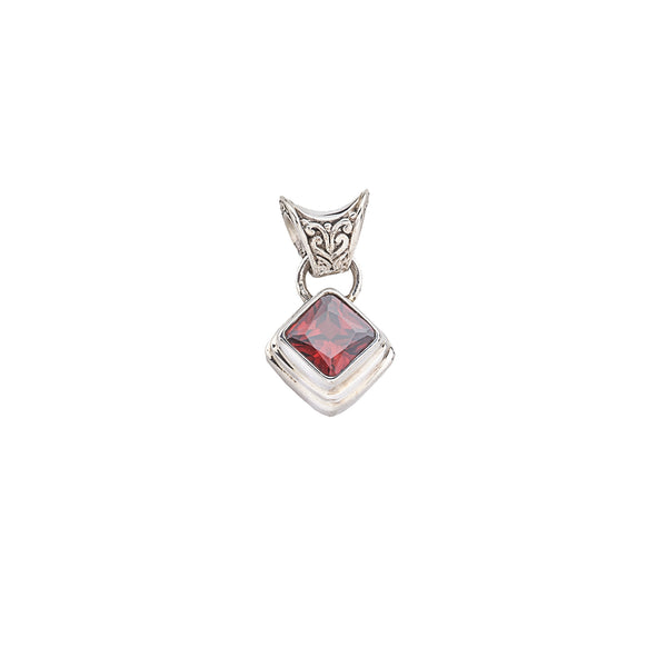 Cherry Quartz Sterling Silver Pendant