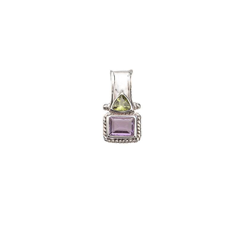 Amethyst - Peridot  Designer Pendant