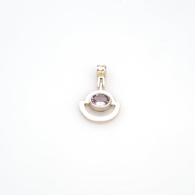 Faceted Amethyst Pendant