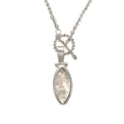 Marquis Moonstone Toggle Sterling Silver Necklace