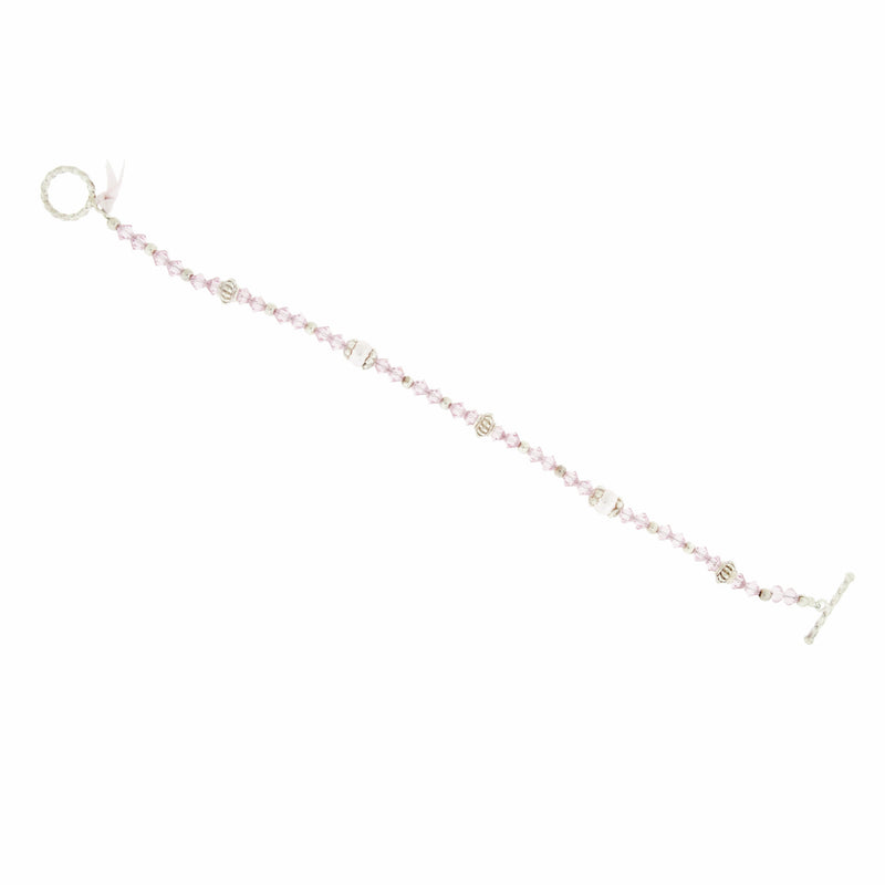 Pink Swarovski - Pearl Bracelet