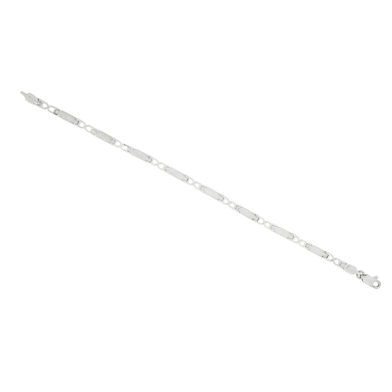 Sterling Silver Bar Chain Link Bracelet