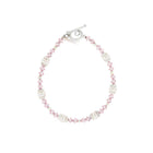 Pearl and Pink Swarovski Crystals Bracelet