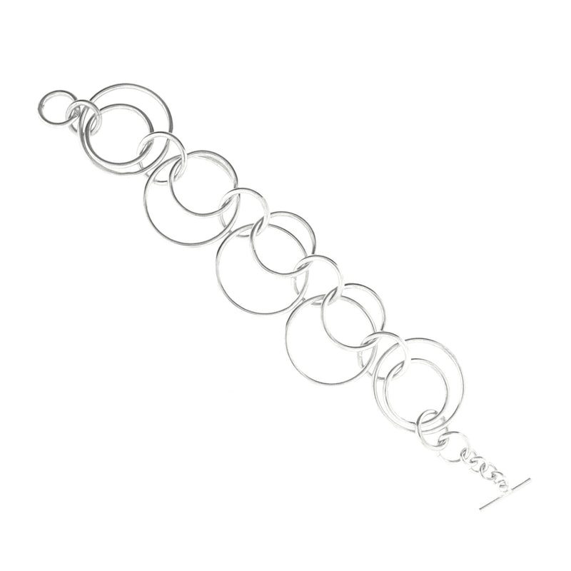 Sterling Silver Bracelet - Large Round LInk 