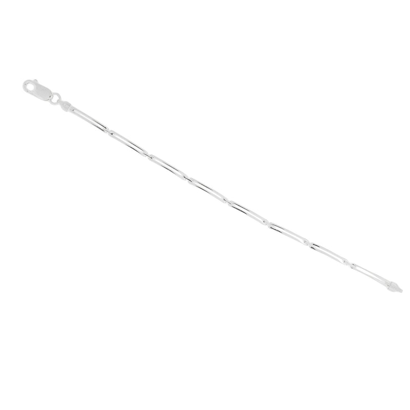 Rectangle Link Sterling Silver Bracelet