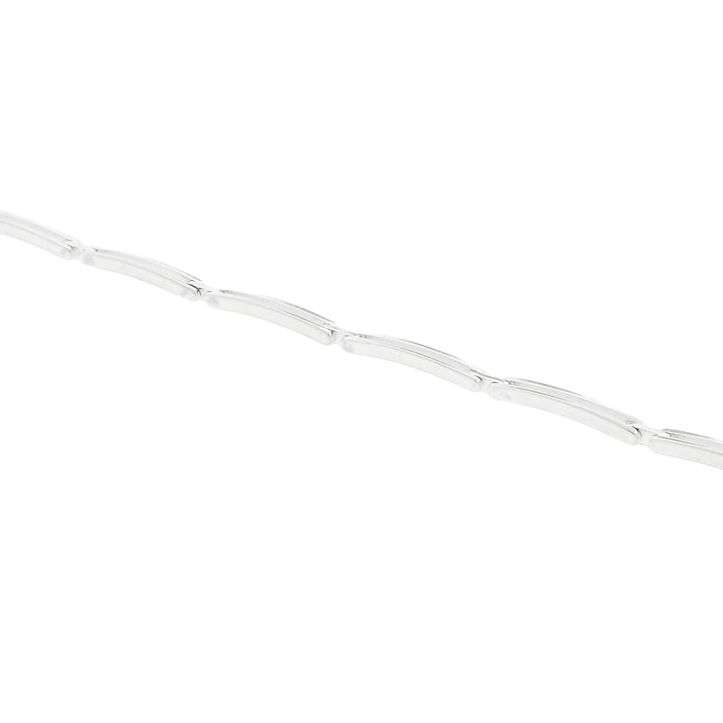 Sterling Silver Rectangle Link Bracelet