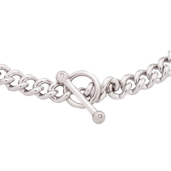 Men's Diamond Toggle Bracelet Large Chain Link